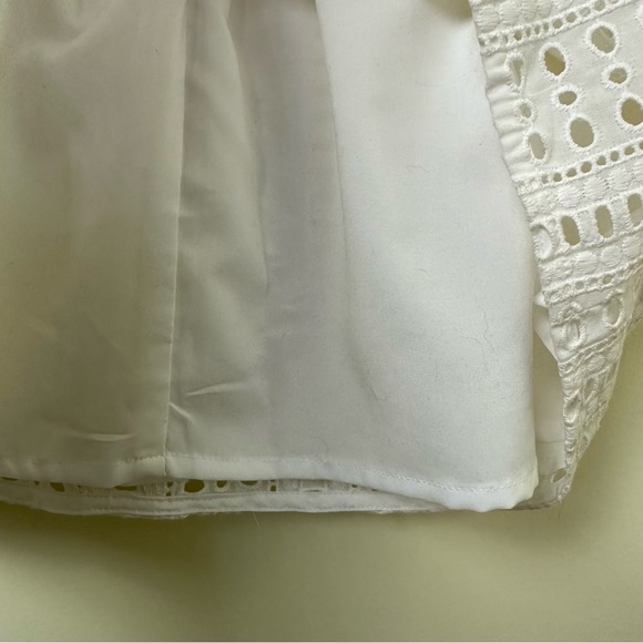 NWT Madewell White Eyelet Sleeveless Dress Size 6 - Picture 8 of 10